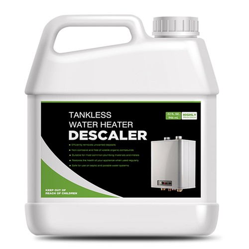 Tankless water heater descaler - water,