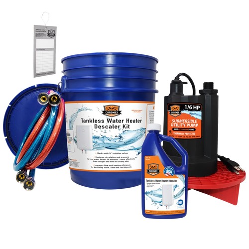 Tankless water heater descaler - water,